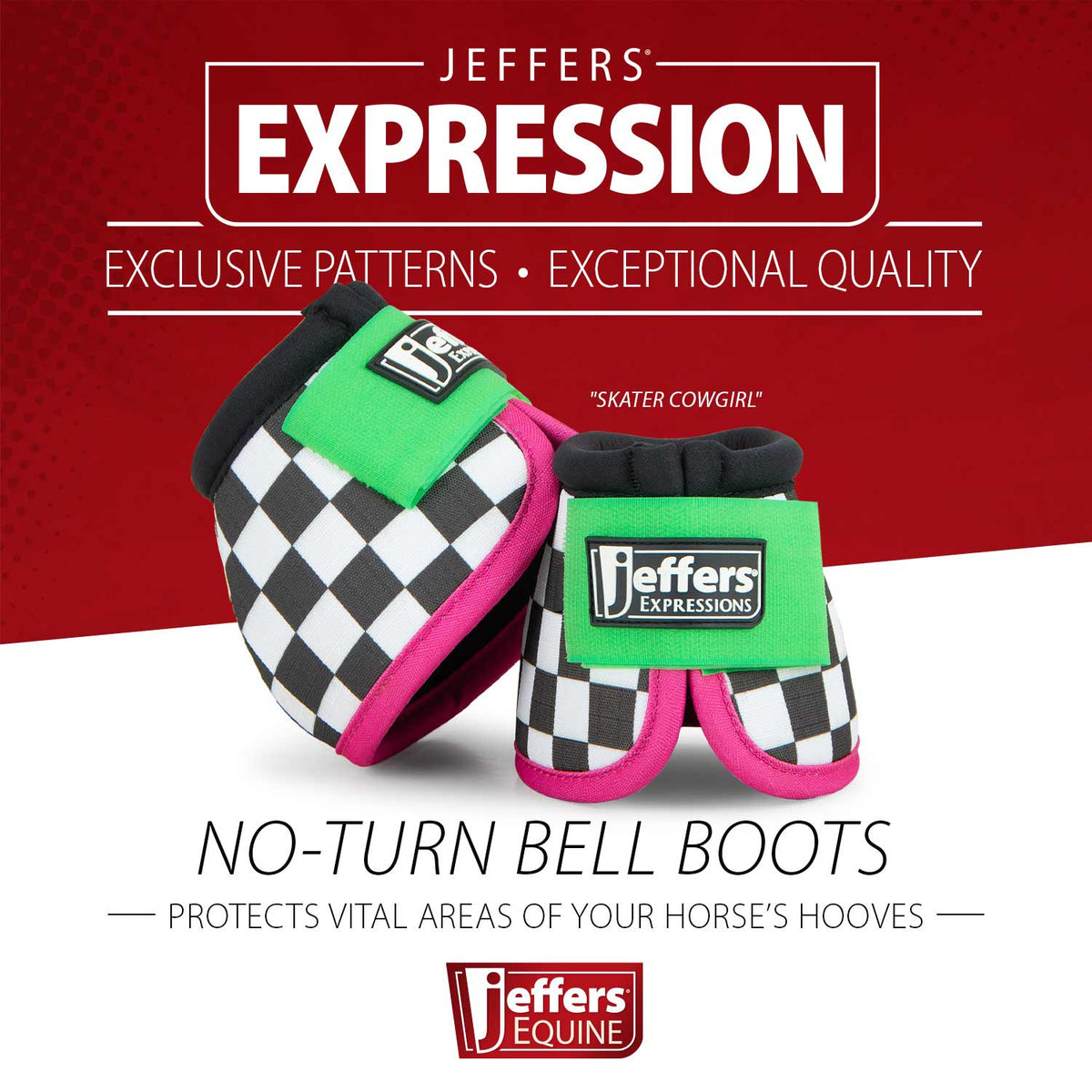Botas protectoras antirotación Jeffers Expression para caballos, par