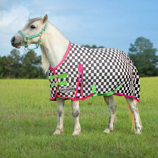 Manta de exterior Jeffers Expression Pony 1200 Denier, peso medio, cuello estándar, relleno de 240 g
