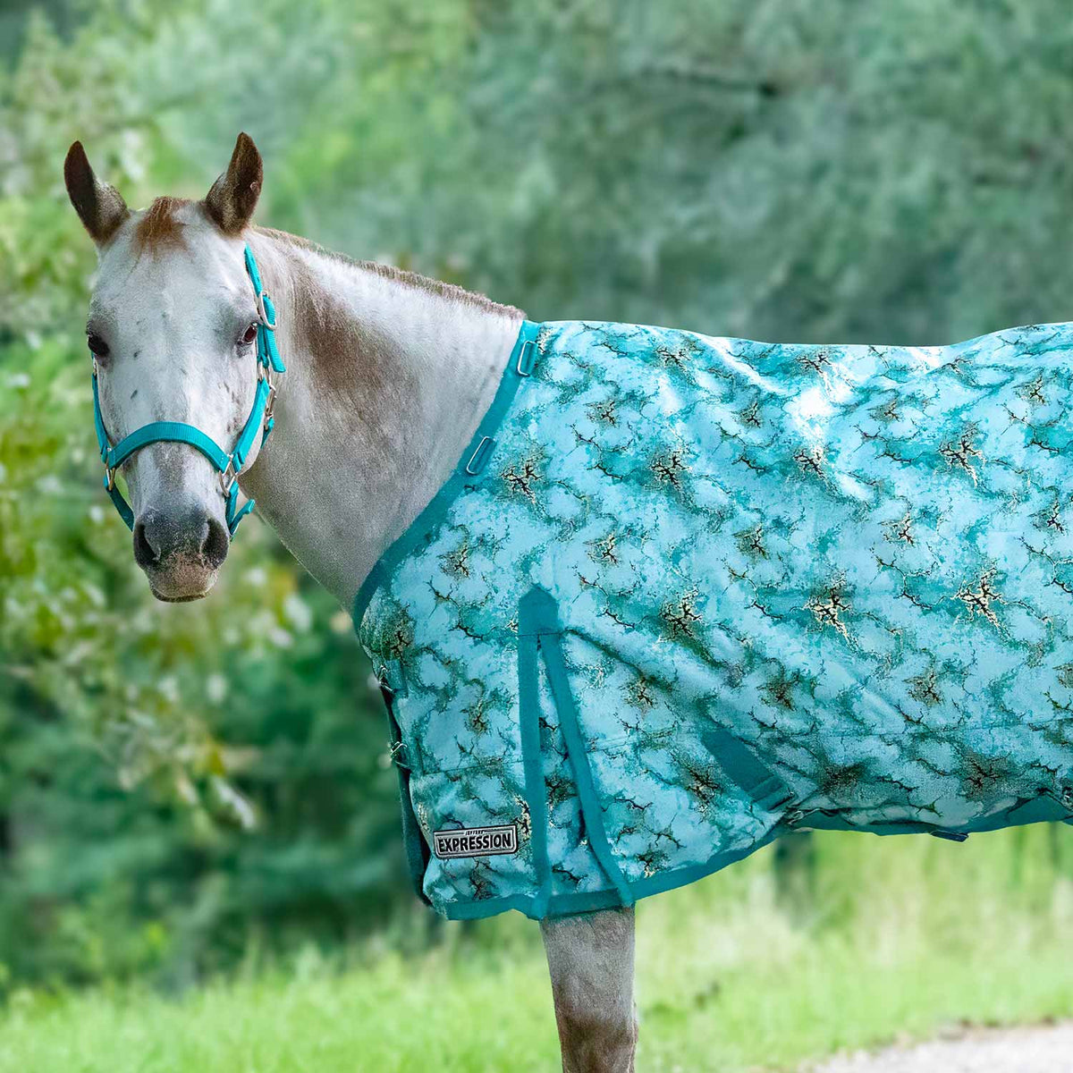 Manta de exterior Jeffers Expression Pony 1200 Denier, peso medio, cuello estándar, relleno de 240 g