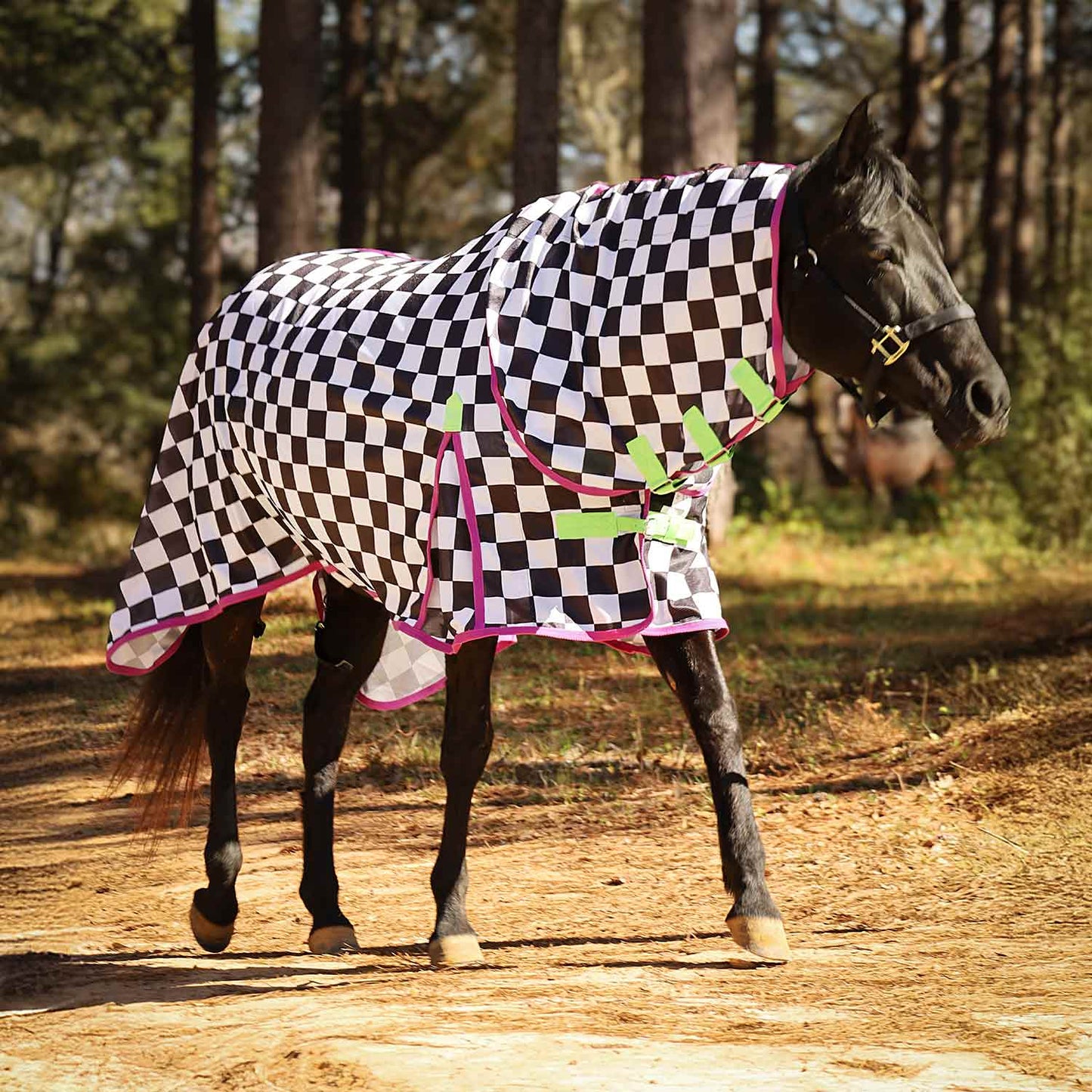 Manta antimosquitos Jeffers Expression Softmesh con cubrecuello para caballo