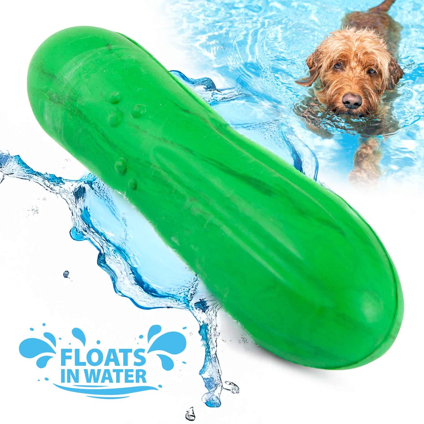 Juguete masticable Jeffers flotante de caucho natural con aroma a vainilla para la salud dental y juegos acuáticos