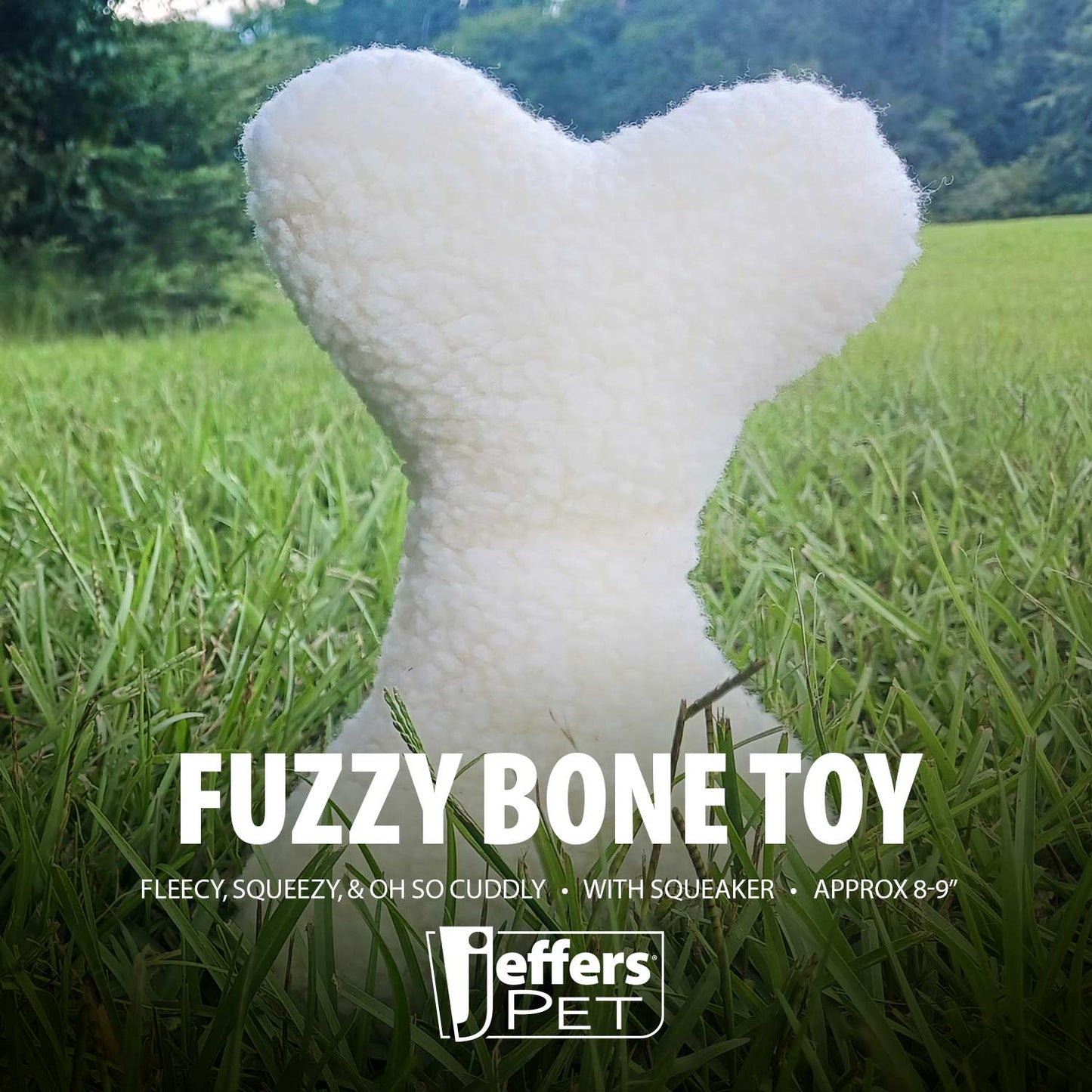 Juguetes para perro con chifle Jeffers Fuzzy Shapes, color natural, estrella/muñeco/hueso