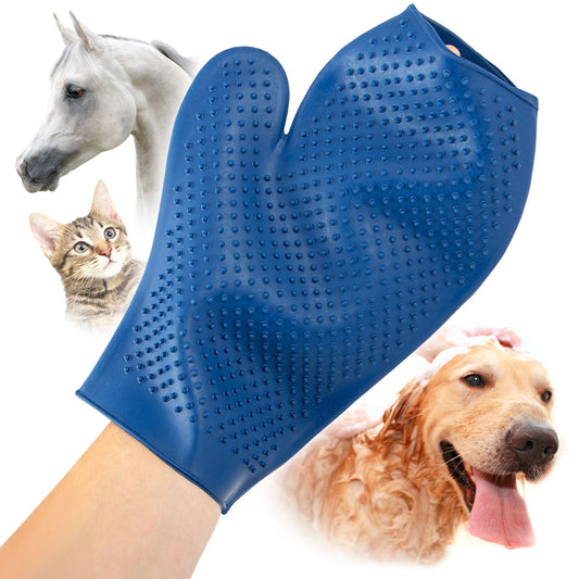 Jeffers GROOMIT - Guante de Goma para el Aseo de Animales