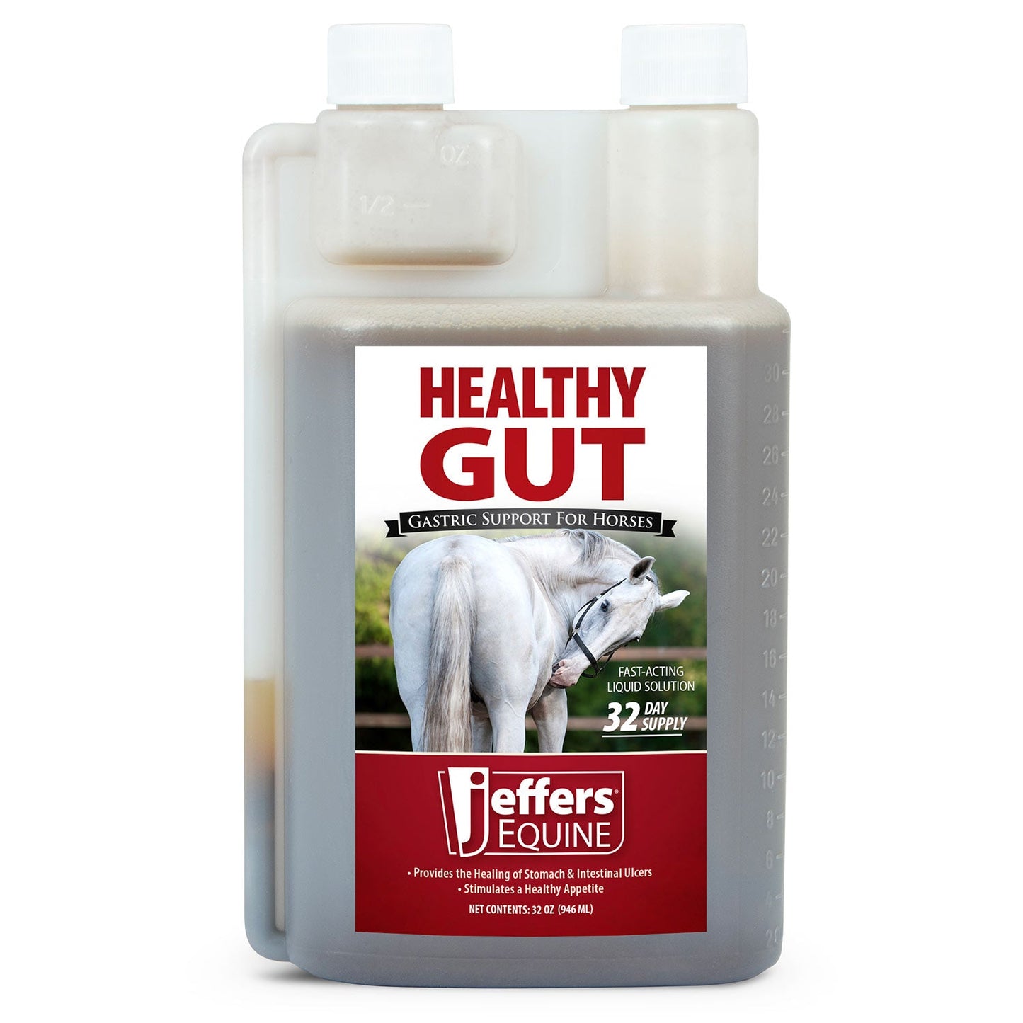 Suplemento Líquido para Caballos Jeffers Healthy Gut Gastric Support