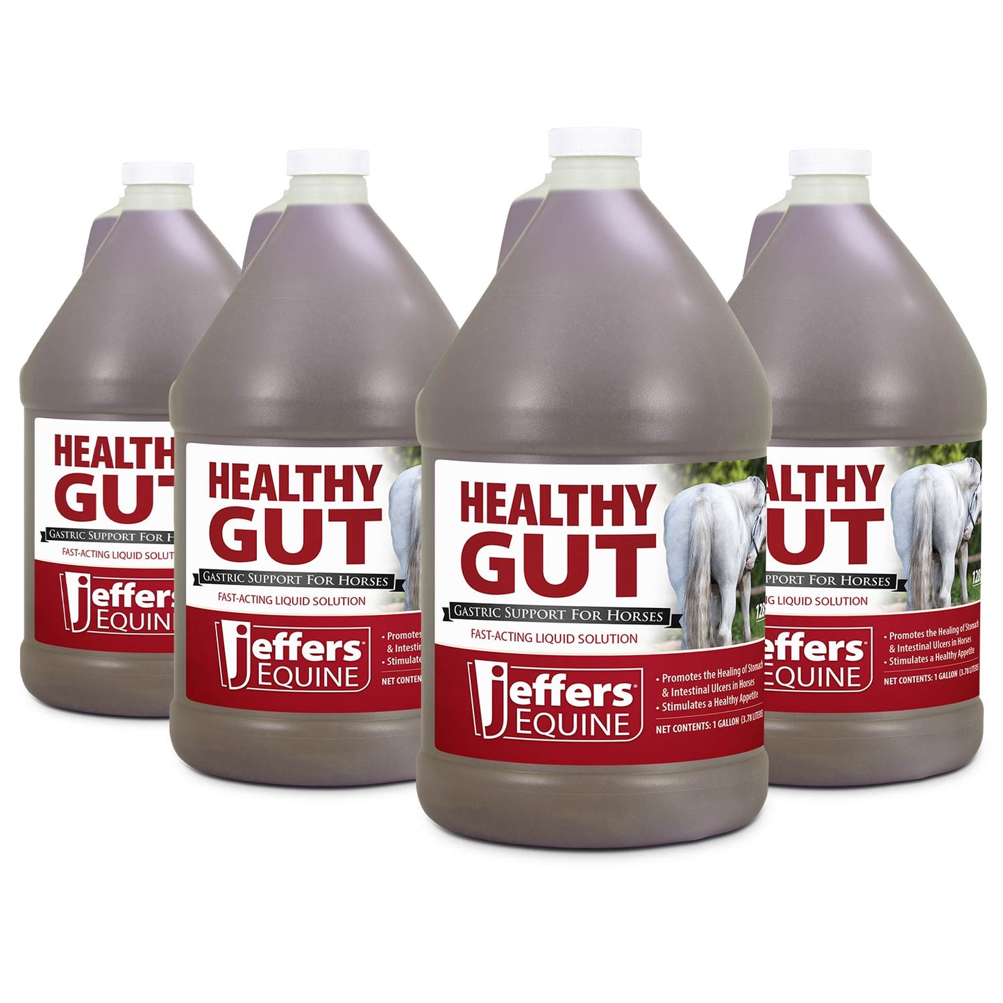 Suplemento Líquido para Caballos Jeffers Healthy Gut Gastric Support