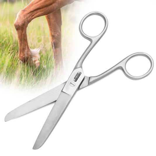 Tijeras de acero inoxidable para menudillo Jeffers Horse Grooming