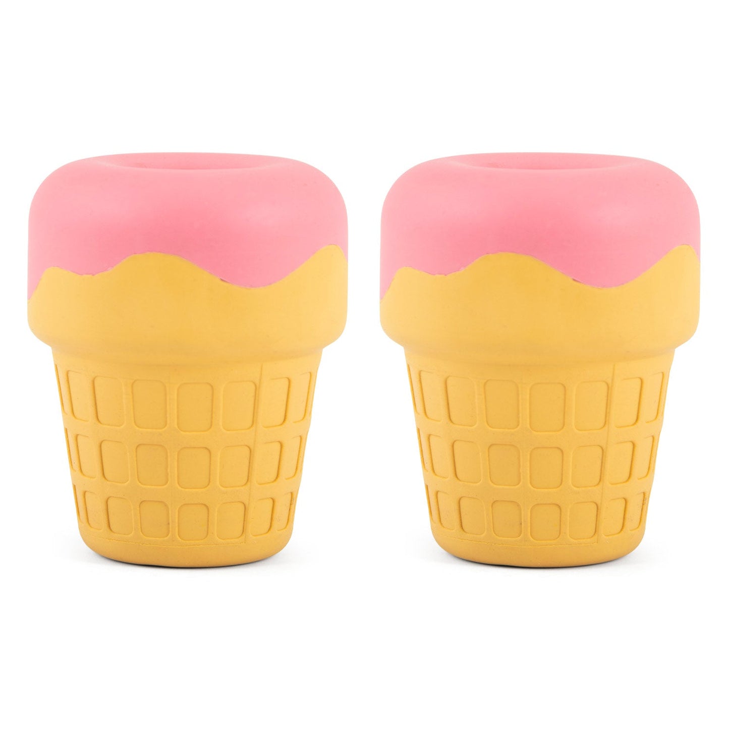 Juguete masticable Jeffers Ice Cream Cone de caucho natural para dispensar premios y limpiar los dientes de perros