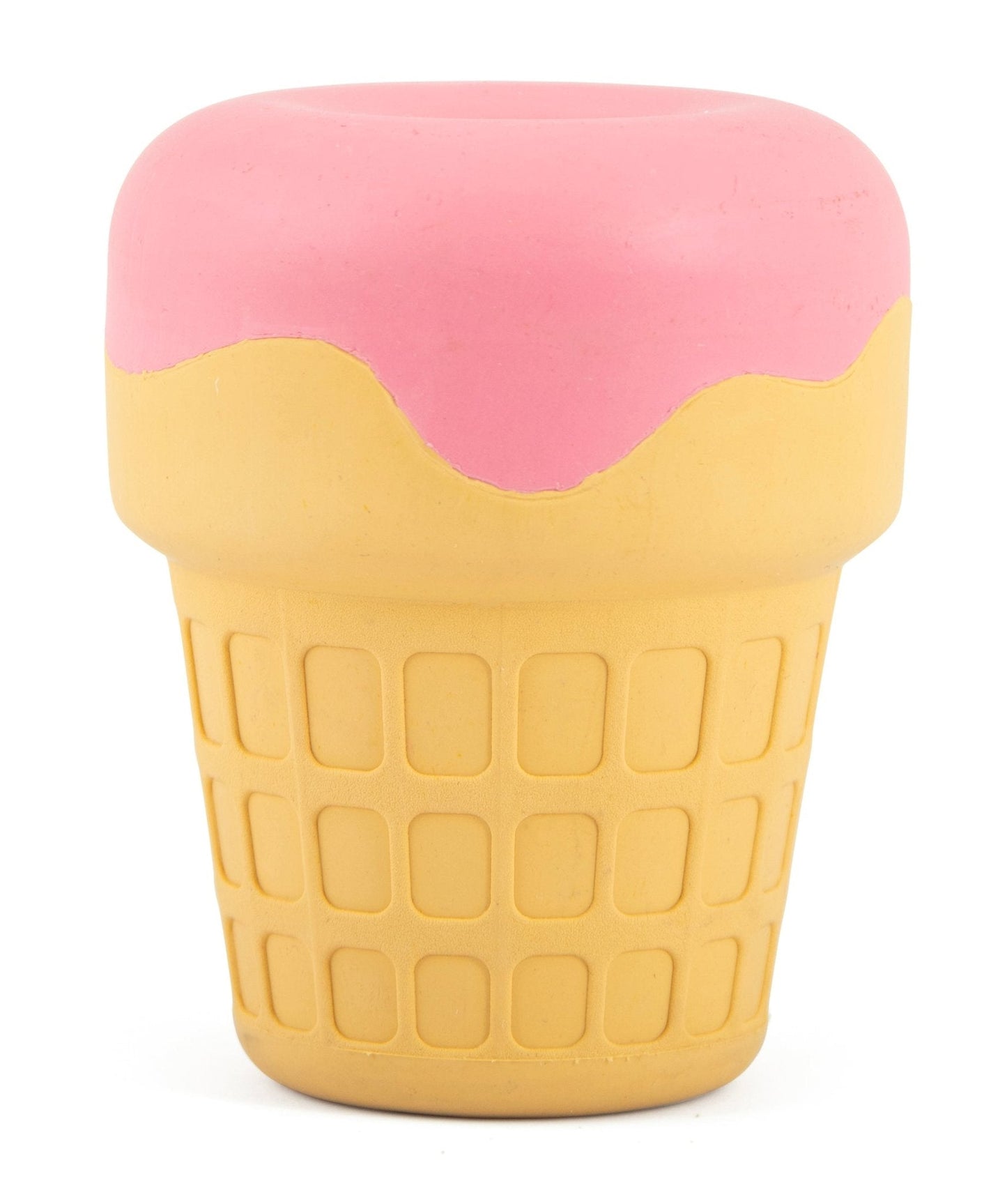 Juguete masticable Jeffers Ice Cream Cone de caucho natural para dispensar premios y limpiar los dientes de perros