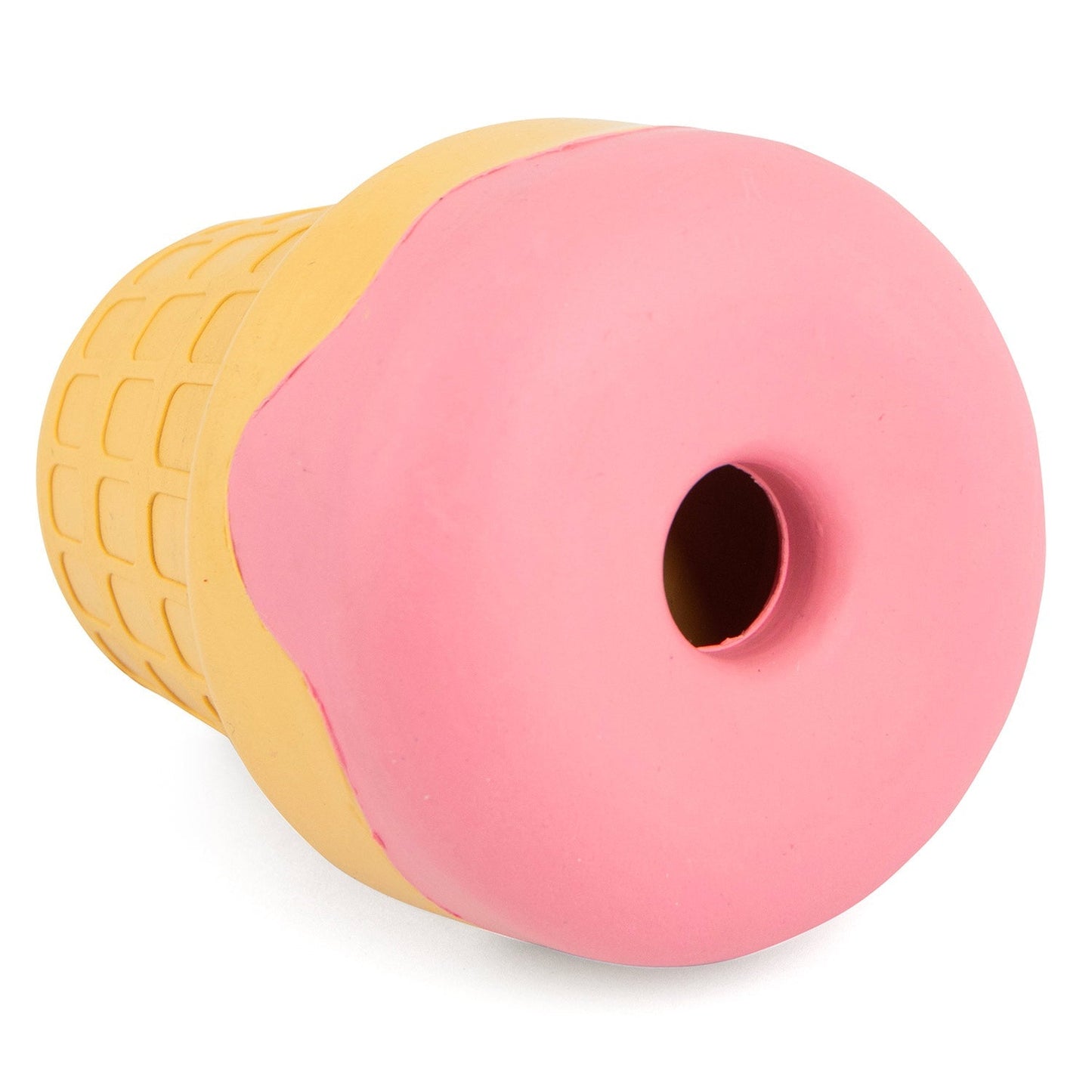 Juguete masticable Jeffers Ice Cream Cone de caucho natural para dispensar premios y limpiar los dientes de perros
