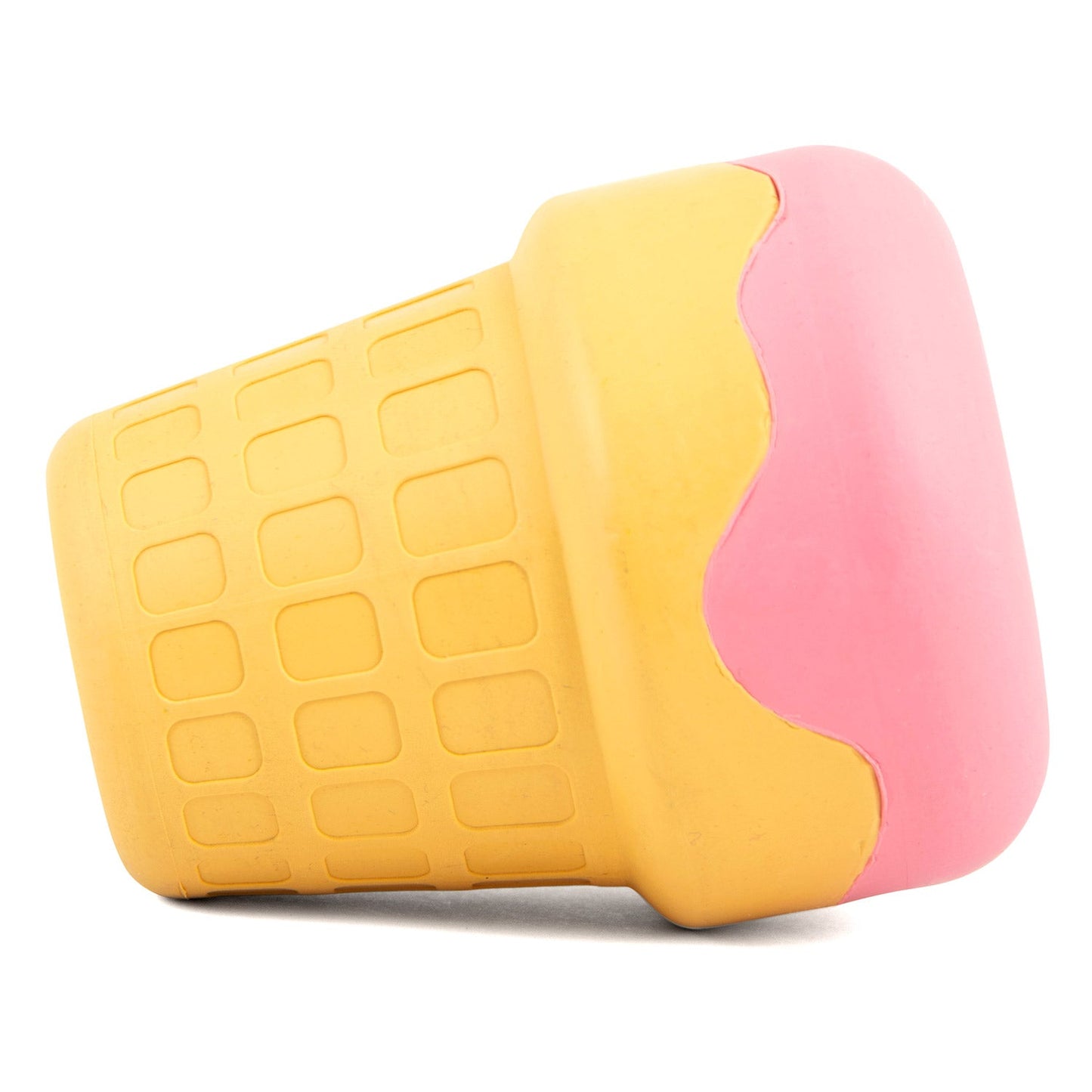 Juguete masticable Jeffers Ice Cream Cone de caucho natural para dispensar premios y limpiar los dientes de perros