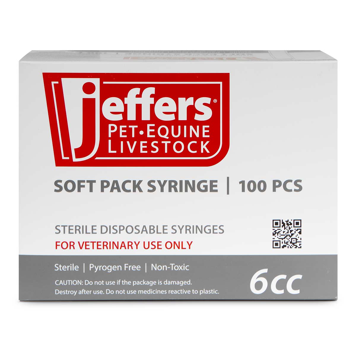 Jeringas Luer Lock Jeffers, Cajas