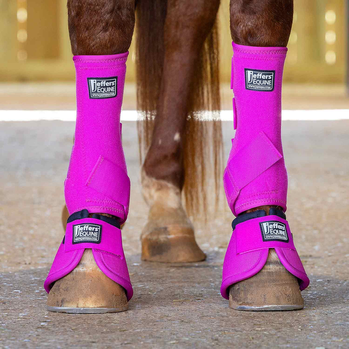 Botas de campana Jeffers No-Turn para caballos, colores sólidos, 2 unidades