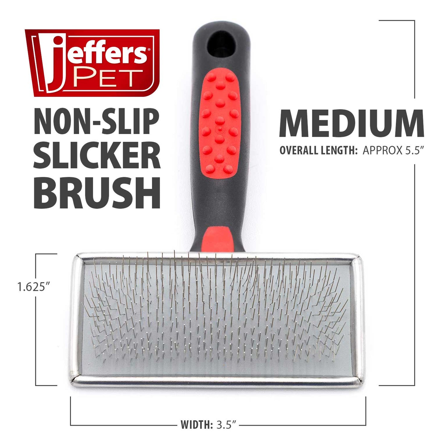 Cepillos de aseo para mascotas Jeffers Slicker antideslizantes