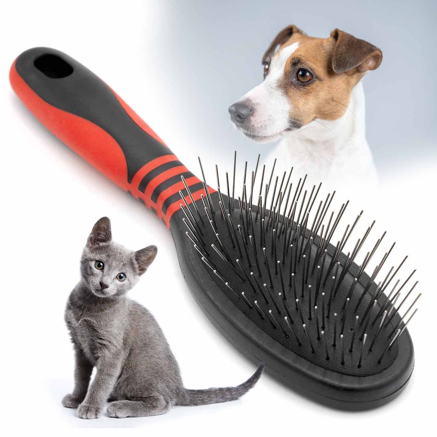 Jeffers Pin Brush for Pet Grooming