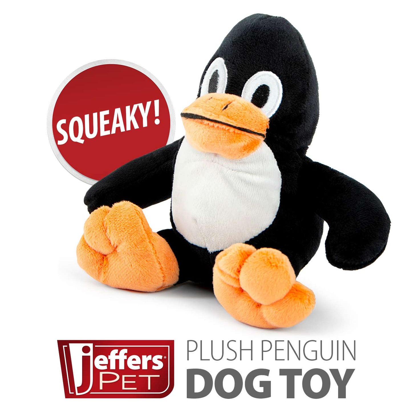 Juguete chillón para perros Jeffers Plush Penguin
