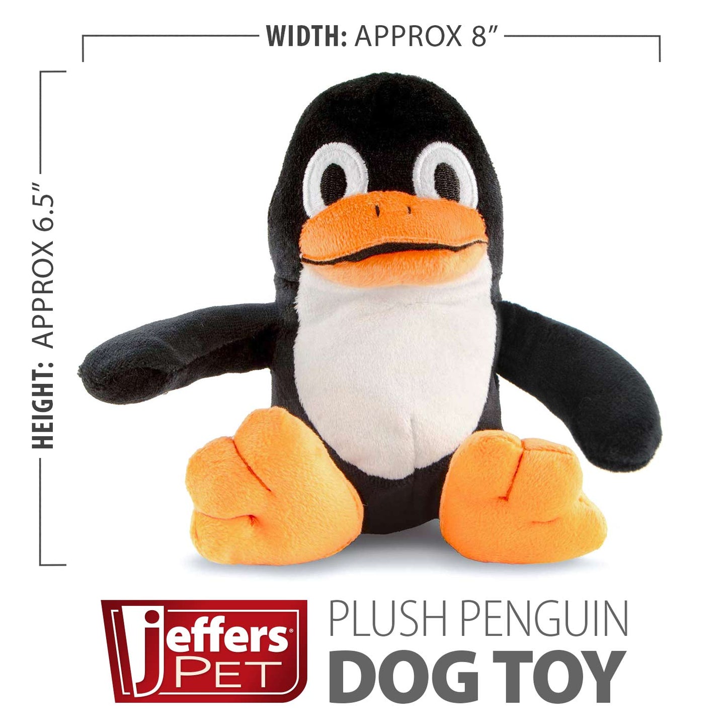 Juguete chillón para perros Jeffers Plush Penguin