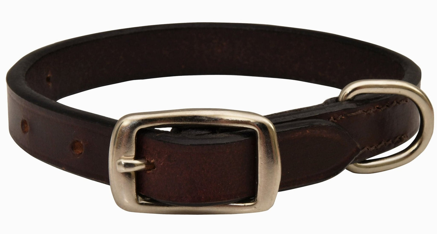 Collares de cuero planos de primera calidad Jeffers para perros