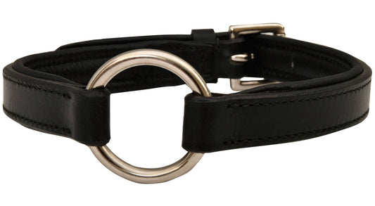 Collares de cuero negro acolchados premium de Jeffers