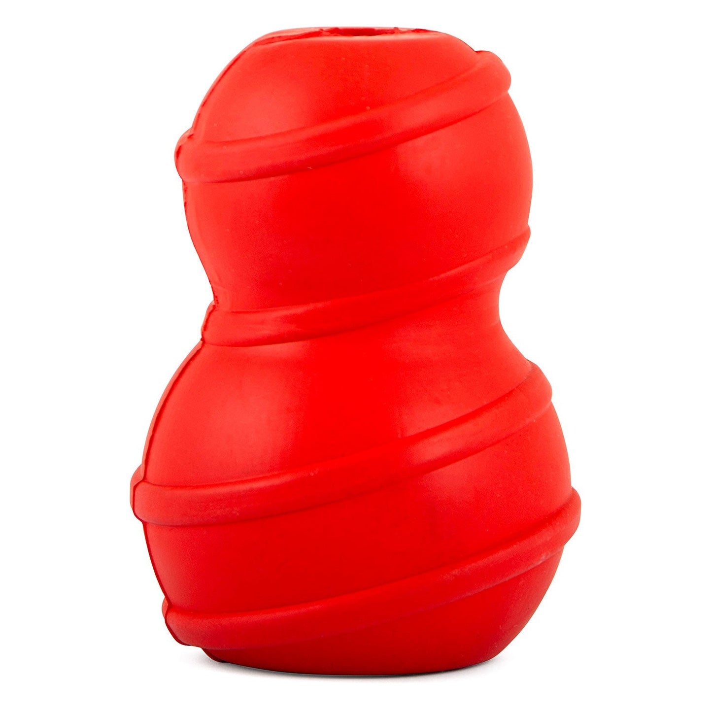 Jeffers Juguete dental dispensador de golosinas de caucho natural Stuffable Fetch & Chew Red Classic para perros