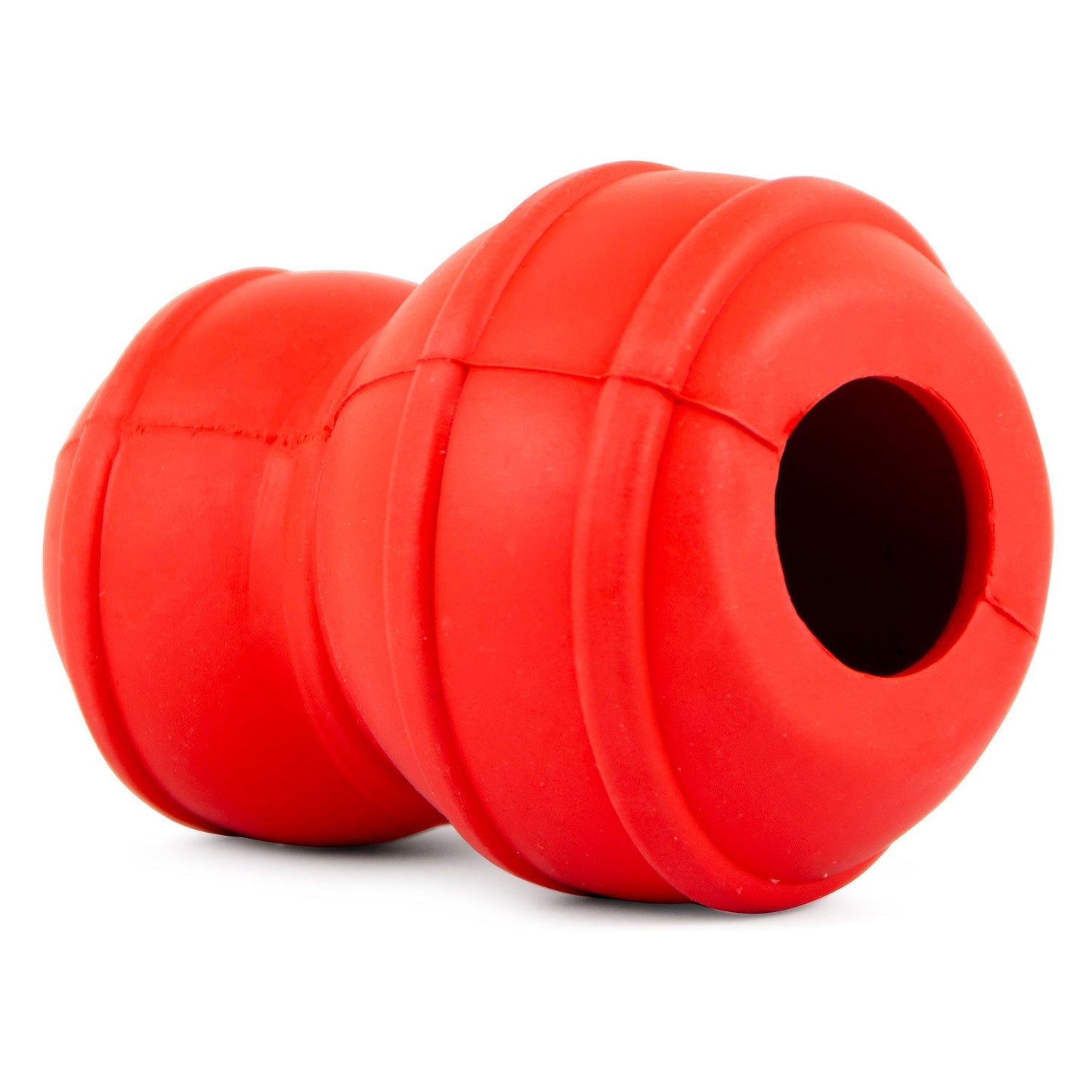 Jeffers Juguete dental dispensador de golosinas de caucho natural Stuffable Fetch & Chew Red Classic para perros