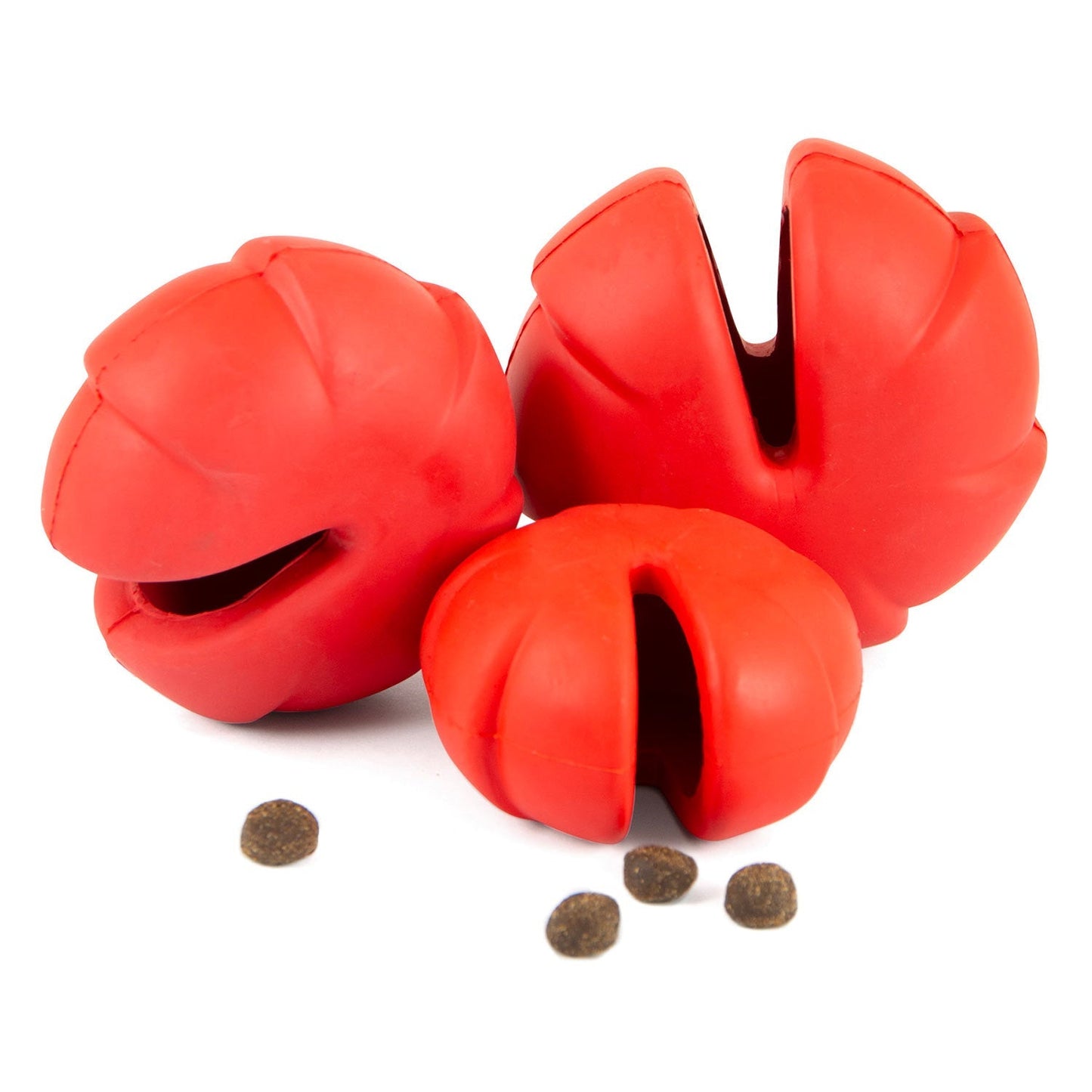 Juguete masticable dental de caucho natural con dispensador de golosinas para perro, Jeffers Red Millipede