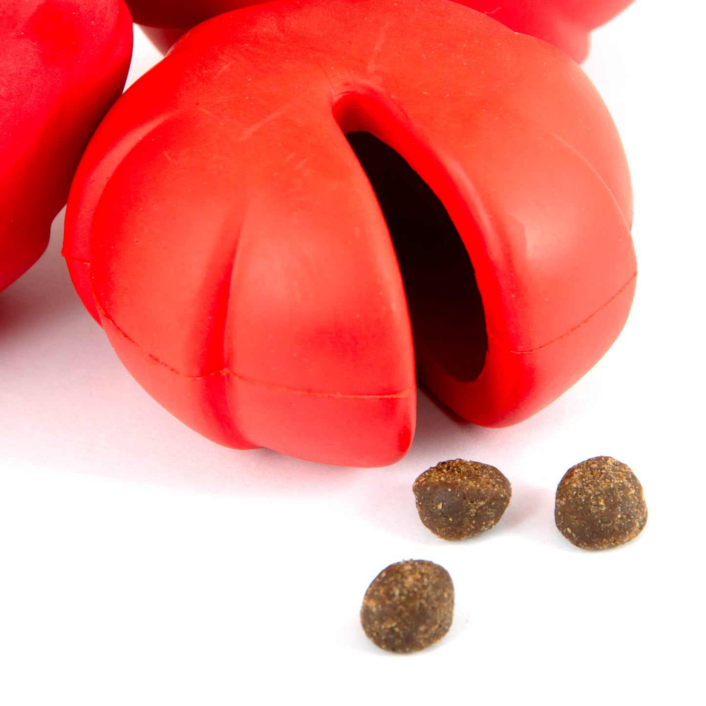 Juguete masticable dental de caucho natural con dispensador de golosinas para perro, Jeffers Red Millipede