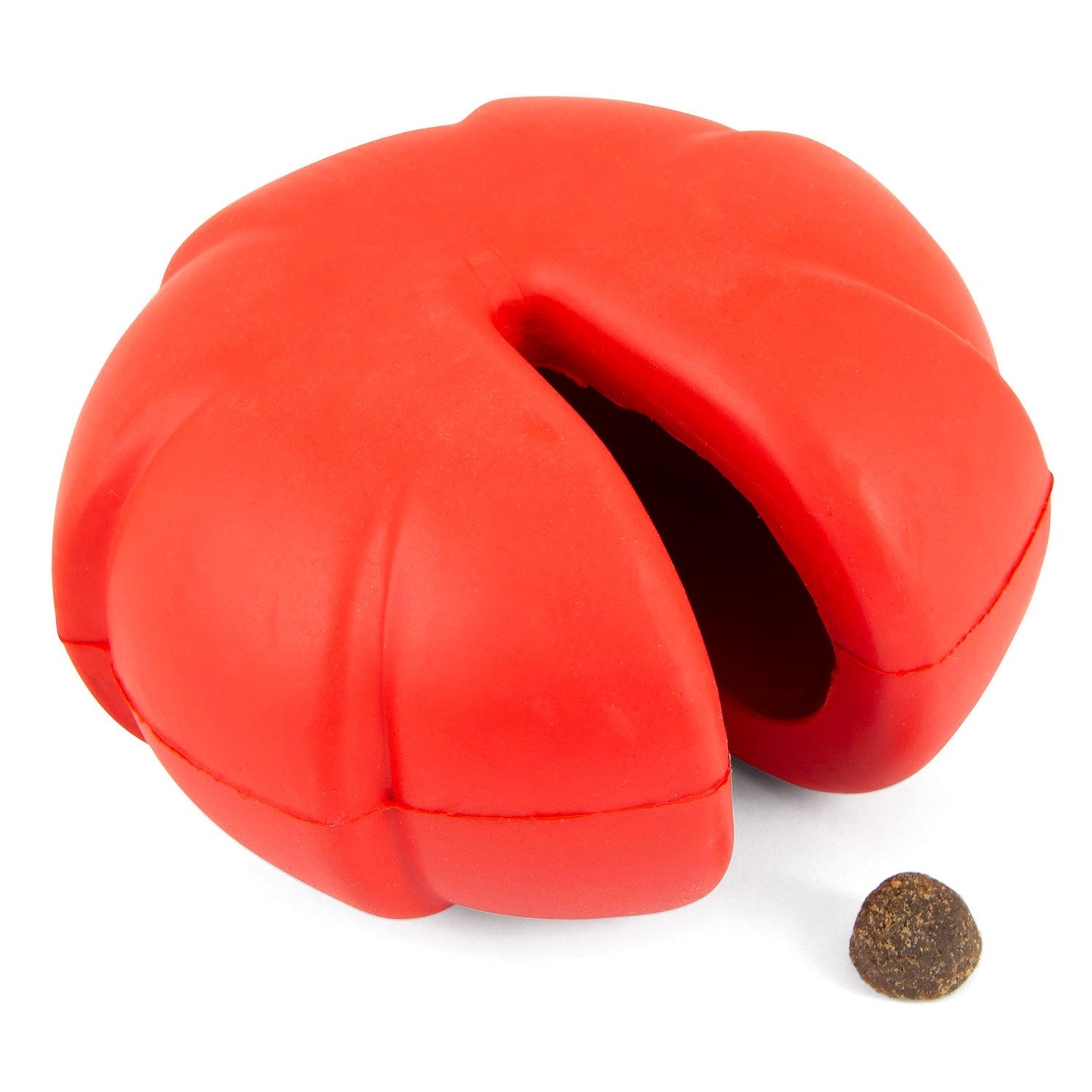 Juguete masticable dental de caucho natural con dispensador de golosinas para perro, Jeffers Red Millipede