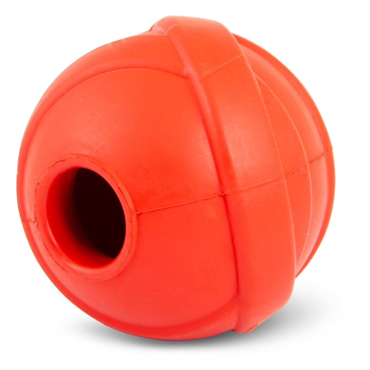 Juguete masticable para perros dispensador de golosinas de caucho natural Jeffers Red Orbits Ball