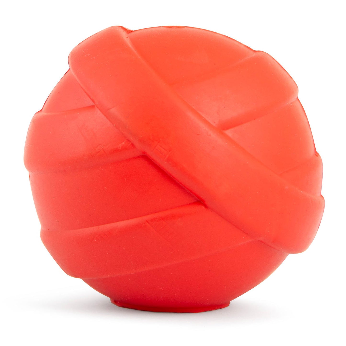 Juguete masticable para perros dispensador de golosinas de caucho natural Jeffers Red Orbits Ball
