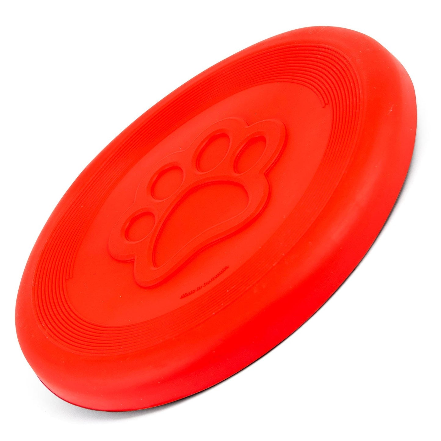 Juguete para Perro Jeffers Red Paw Frisbee de Caucho Natural para Lanzar y Masticar