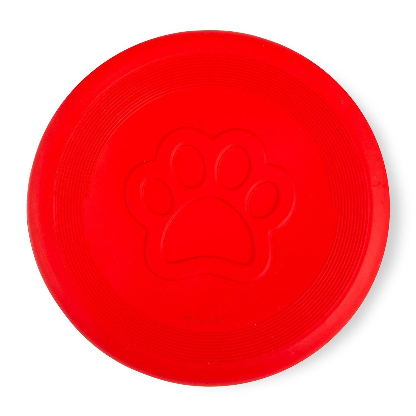 Juguete para Perro Jeffers Red Paw Frisbee de Caucho Natural para Lanzar y Masticar