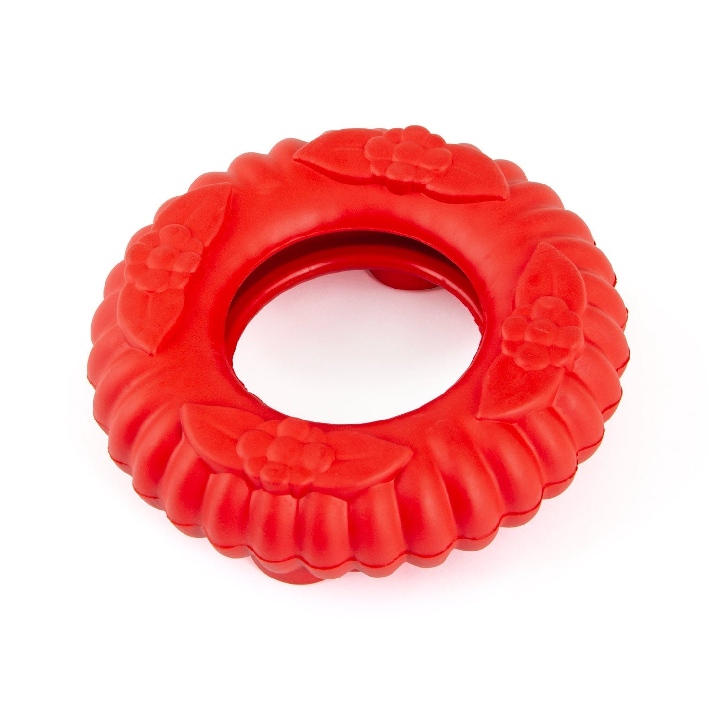 Juguete masticable dental de caucho natural Jeffers Red Virgo Tugger para perros para juego interactivo o en solitario