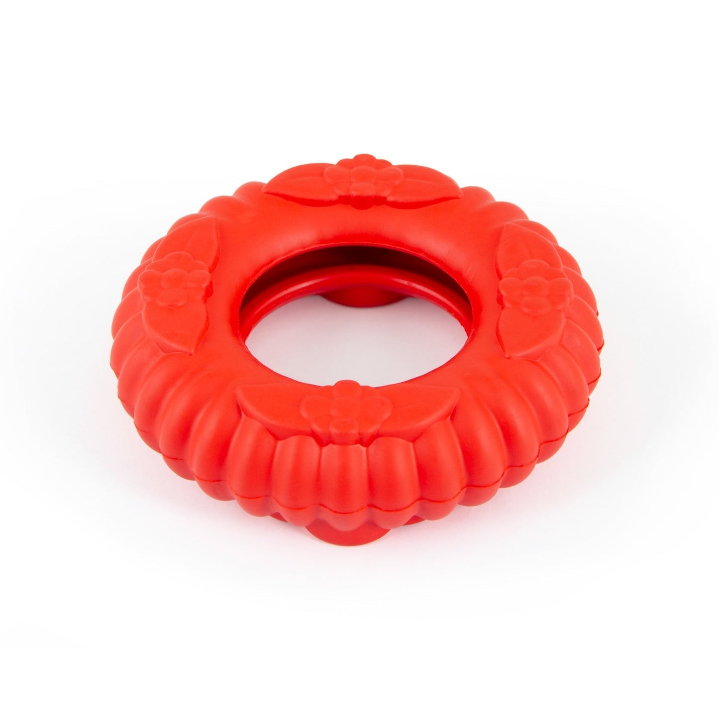 Juguete masticable dental de caucho natural Jeffers Red Virgo Tugger para perros para juego interactivo o en solitario