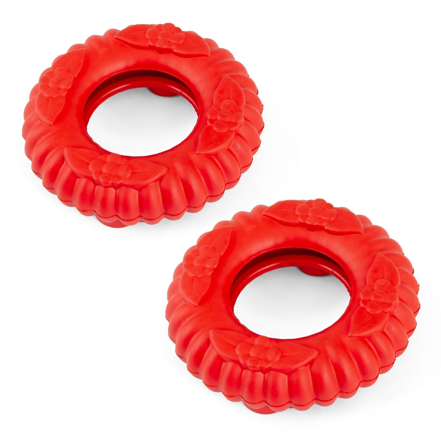 Juguete masticable dental de caucho natural Jeffers Red Virgo Tugger para perros para juego interactivo o en solitario