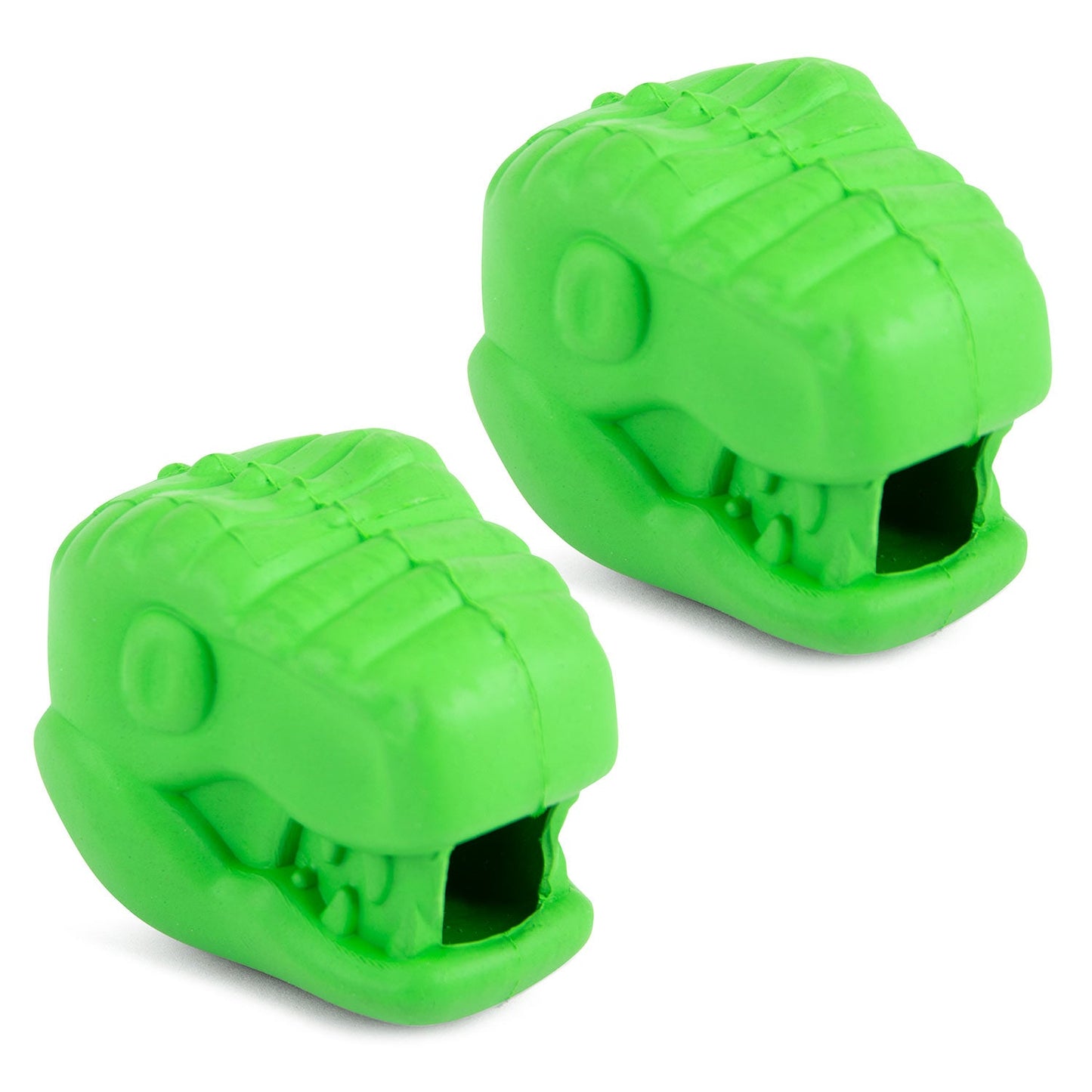Juguete masticable dental Jeffers T-Rex de caucho natural para dispensar golosinas para masticadores medianos con aroma a vainilla
