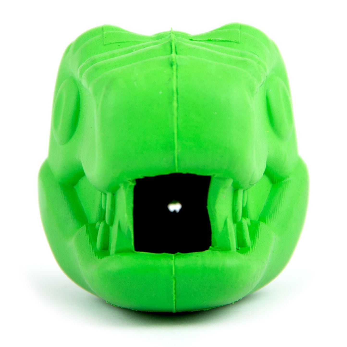 Juguete masticable dental Jeffers T-Rex de caucho natural para dispensar golosinas para masticadores medianos con aroma a vainilla