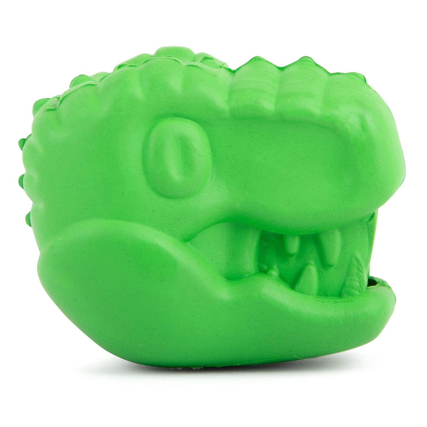 Juguete masticable dental Jeffers T-Rex de caucho natural para dispensar golosinas para masticadores medianos con aroma a vainilla