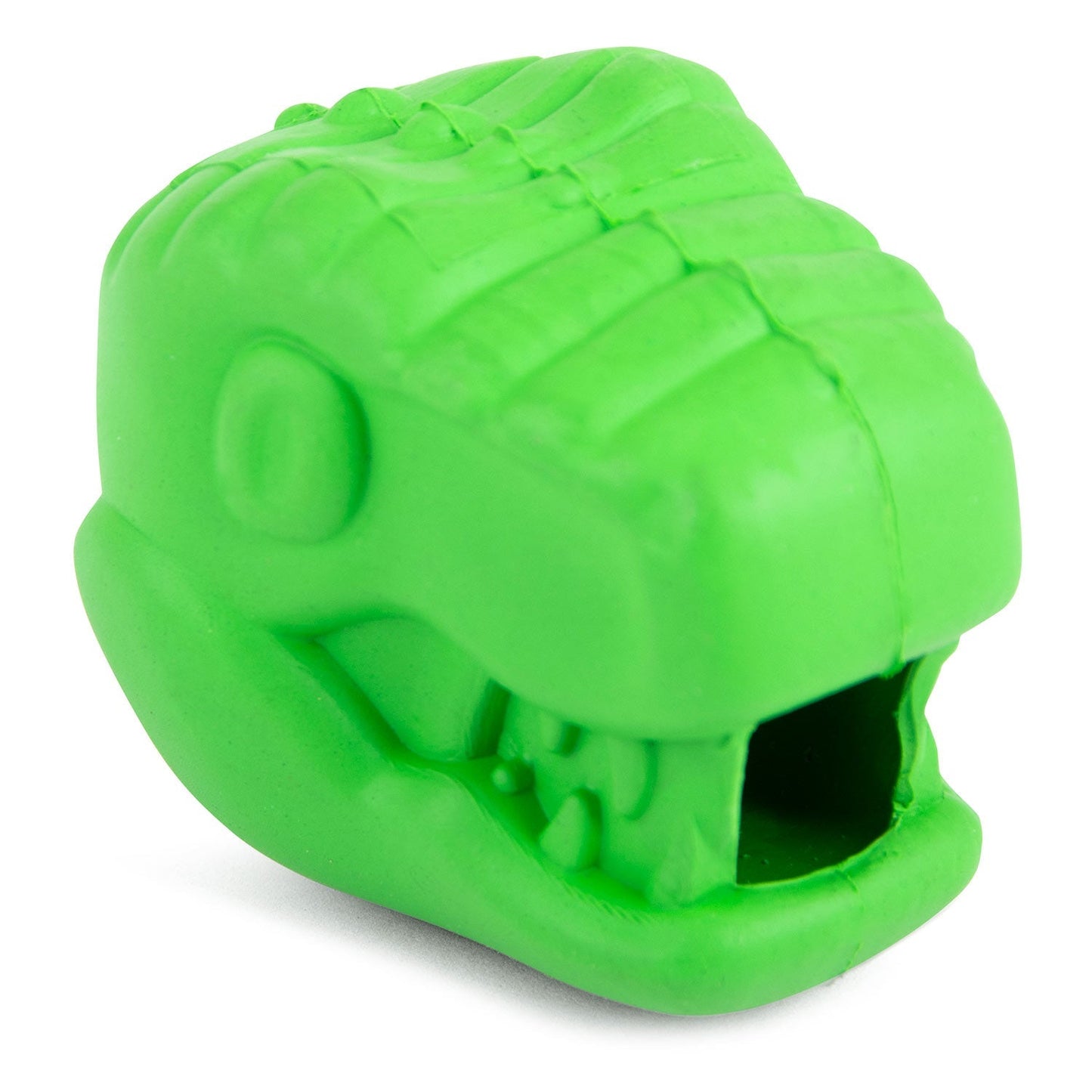 Juguete masticable dental Jeffers T-Rex de caucho natural para dispensar golosinas para masticadores medianos con aroma a vainilla
