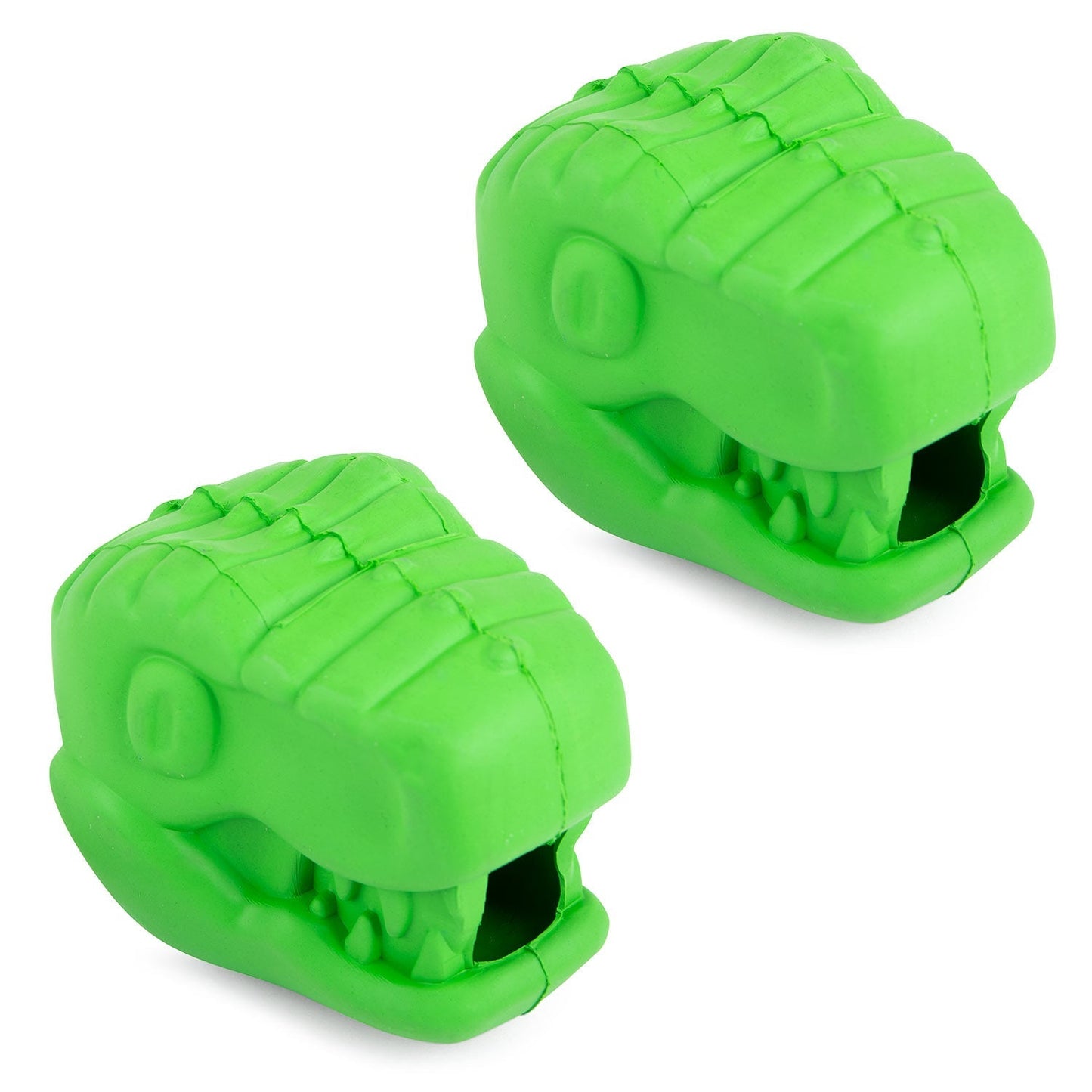 Juguete masticable dental Jeffers T-Rex de caucho natural para dispensar golosinas para masticadores medianos con aroma a vainilla