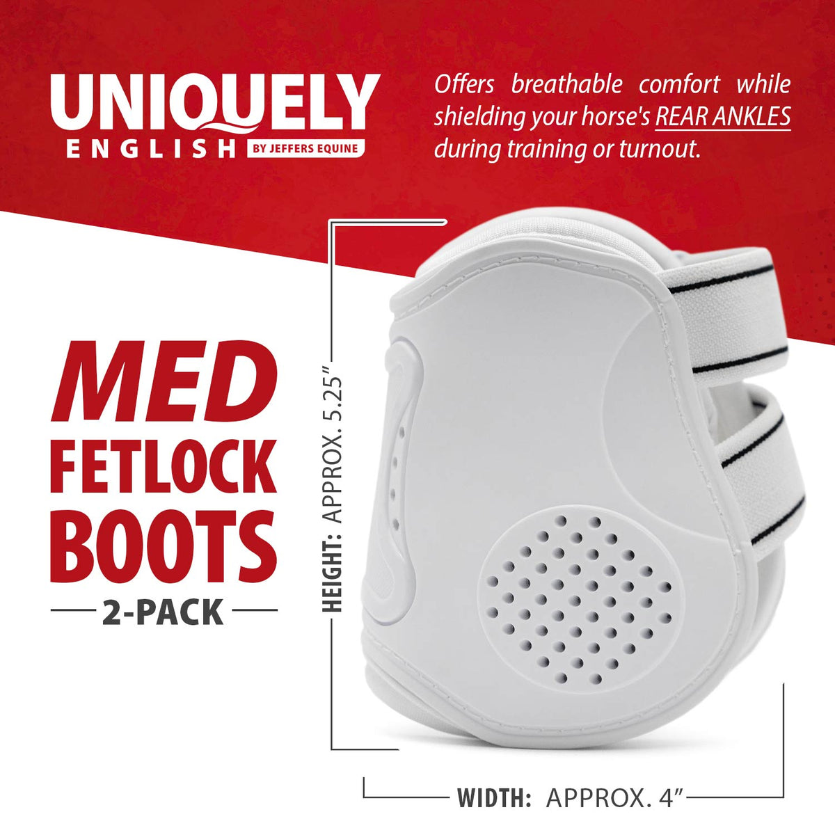 Botas de menudillo Jeffers Uniquely English para caballos, paquete de 2