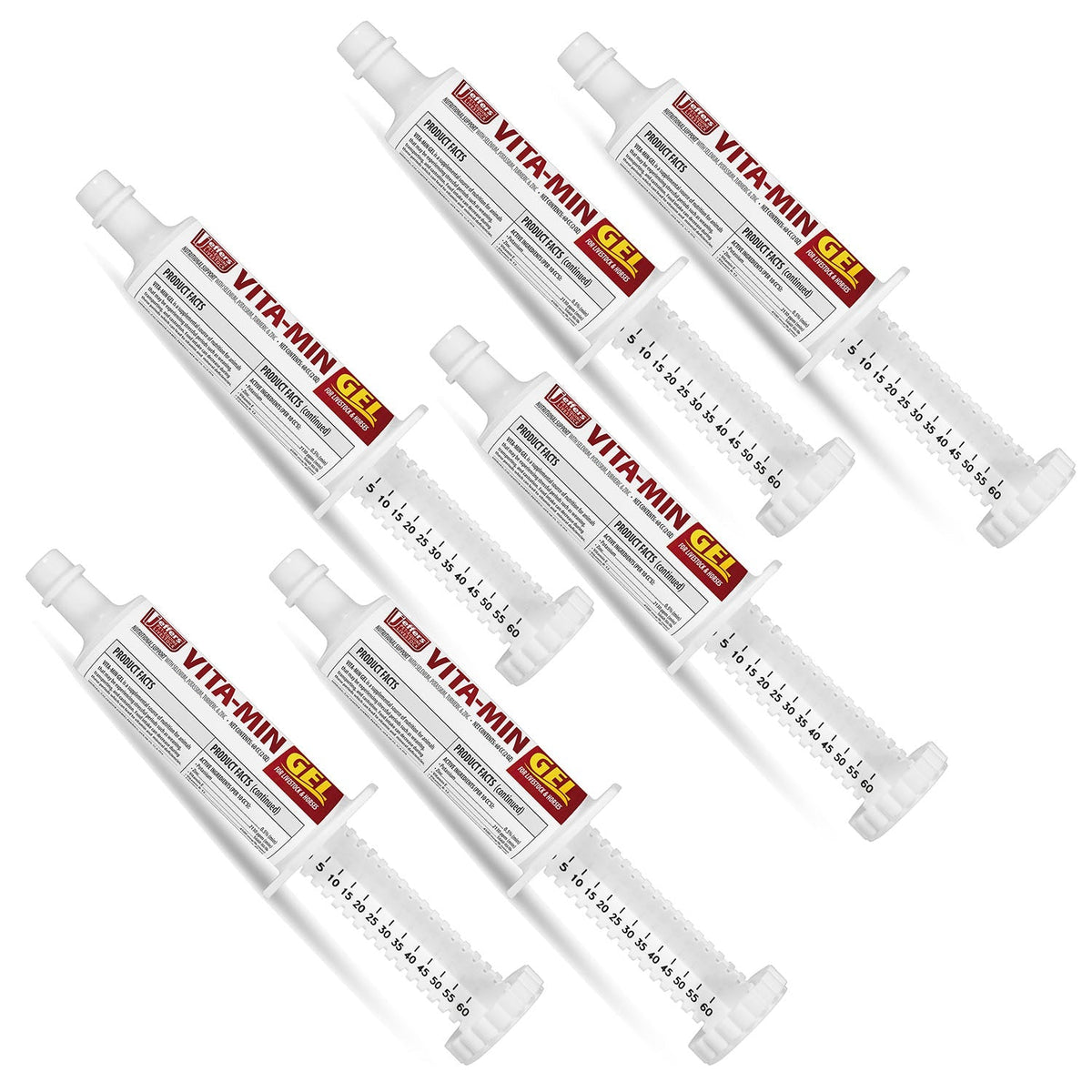 Jeffers Vita-Min Gel con Vit E y B12 para ganado vacuno, caballos, ovejas, cabras y cerdos
