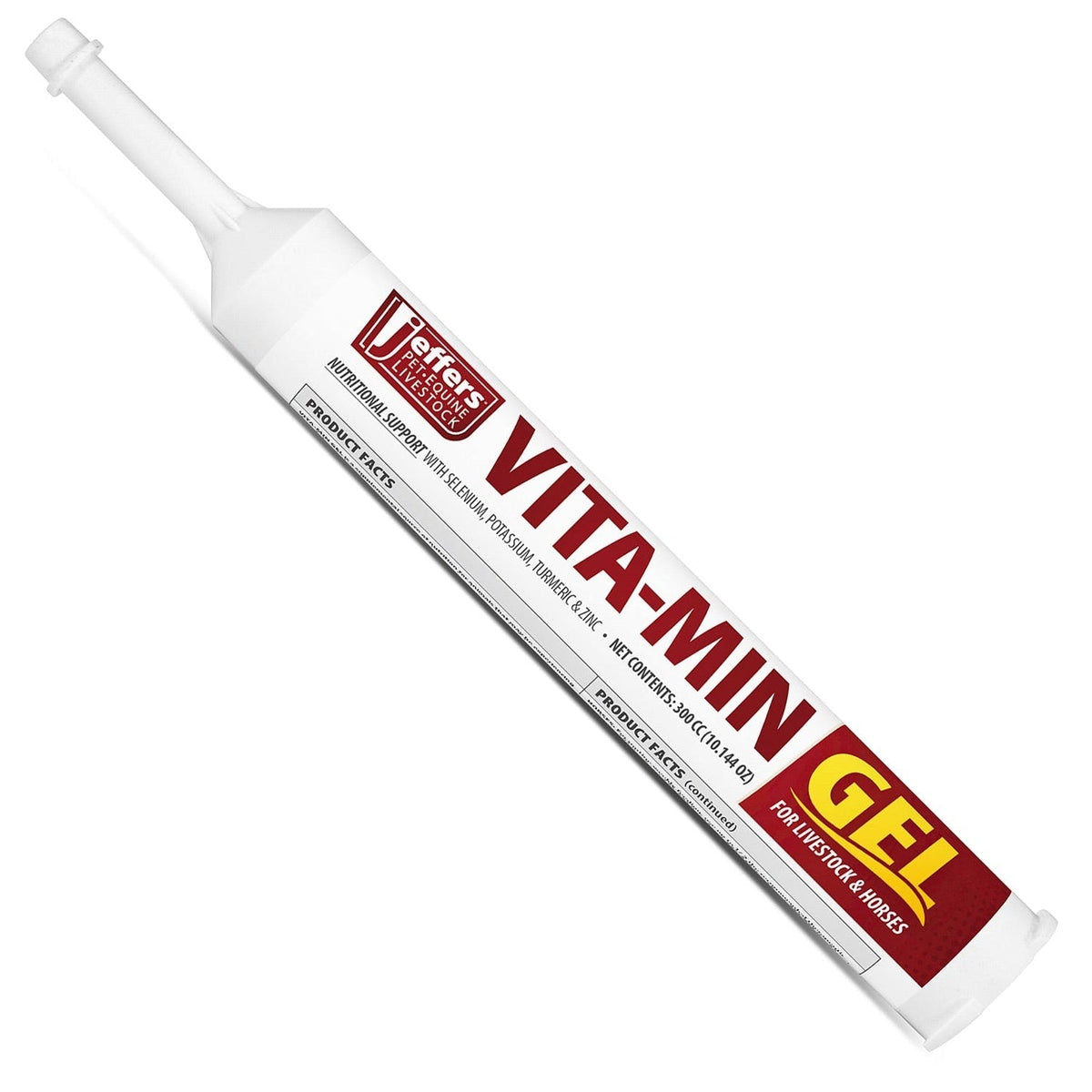 Jeffers Vita-Min Gel con Vit E y B12 para ganado vacuno, caballos, ovejas, cabras y cerdos
