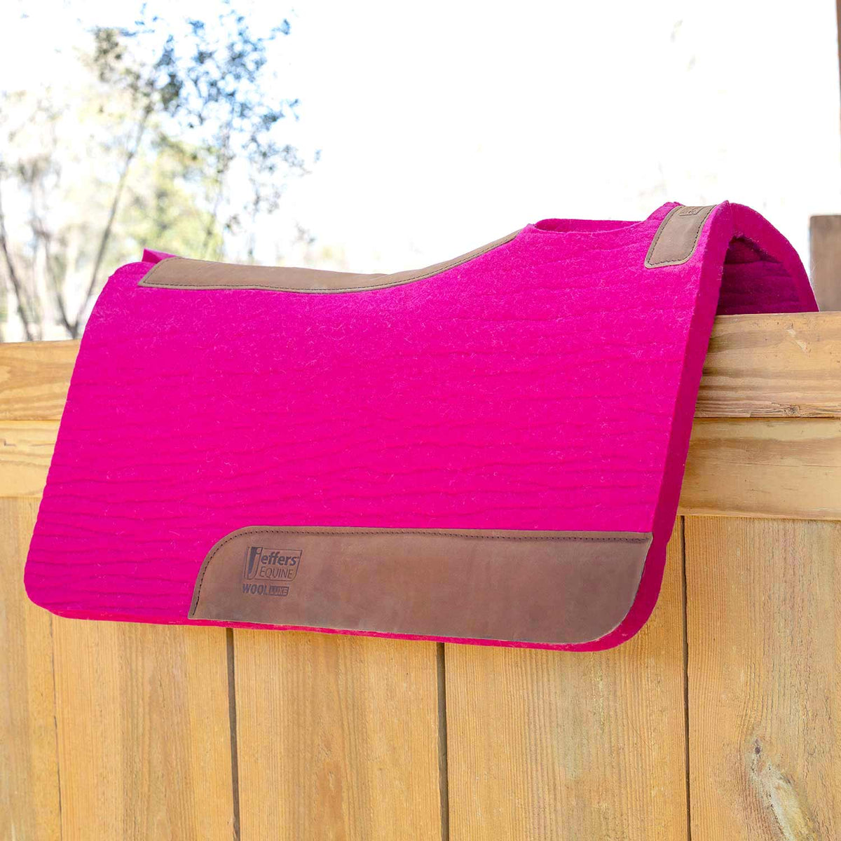 Manta de Silla de Montar Jeffers WoolLuxe 100% Lana Equina – Acolchada, Transpirable y Amortiguadora