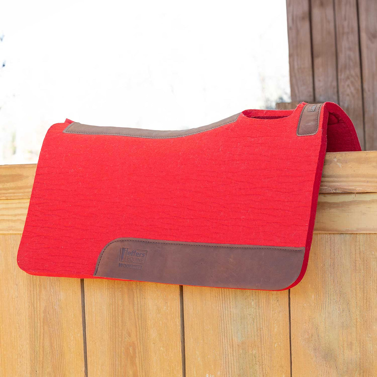 Manta de Silla de Montar Jeffers WoolLuxe 100% Lana Equina – Acolchada, Transpirable y Amortiguadora