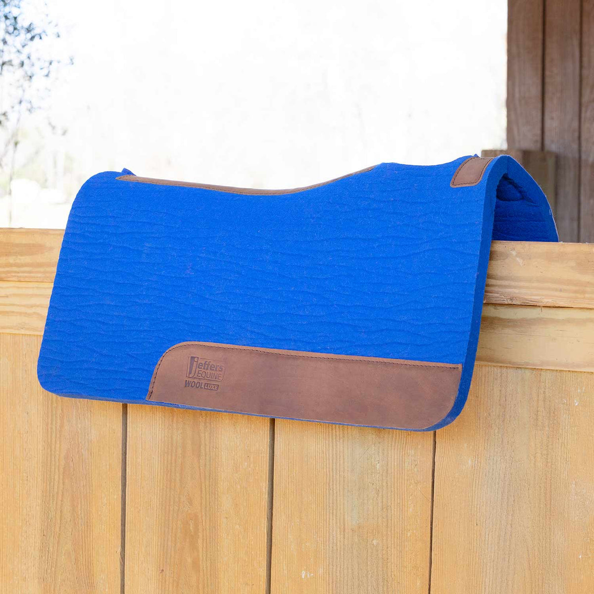 Manta de Silla de Montar Jeffers WoolLuxe 100% Lana Equina – Acolchada, Transpirable y Amortiguadora
