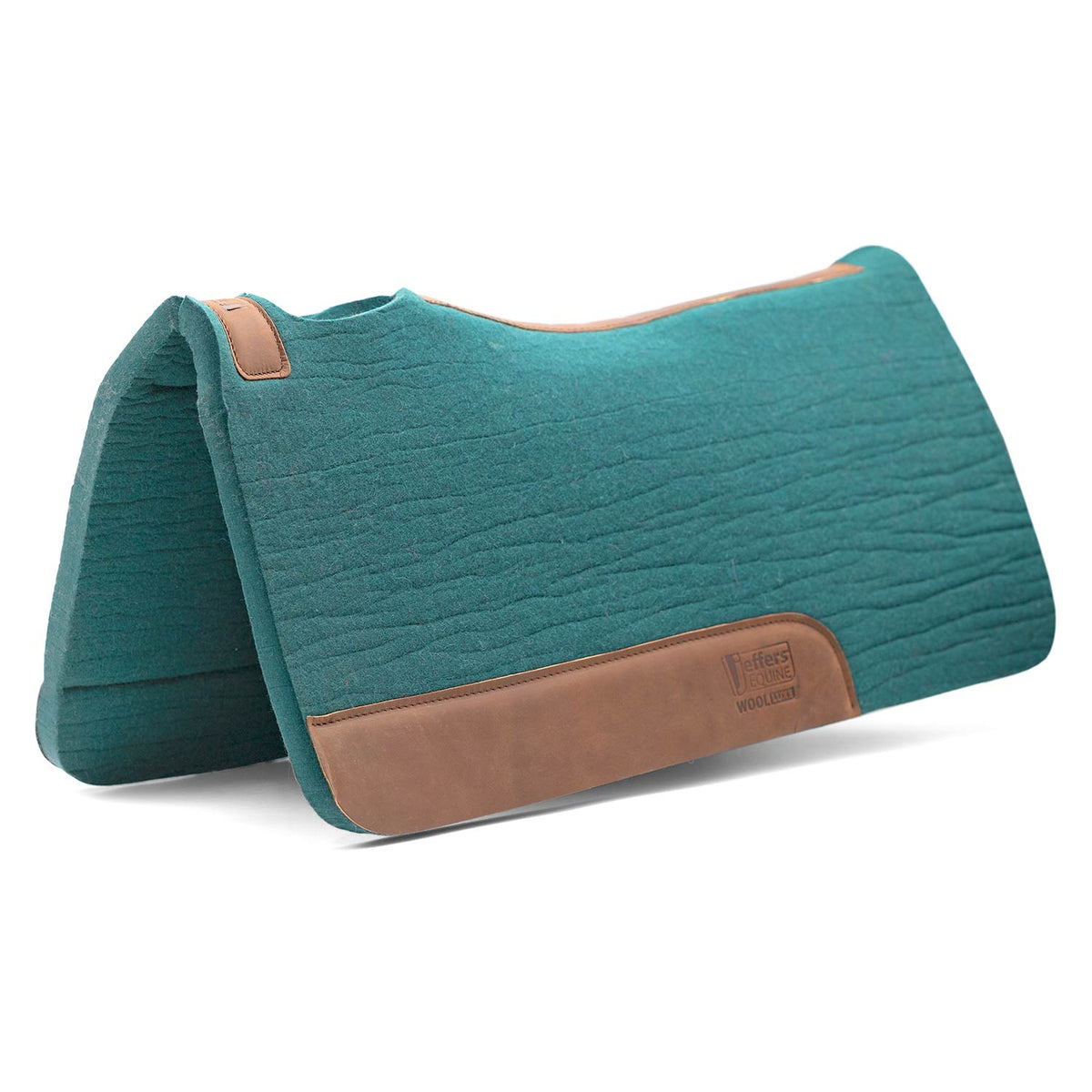 Manta de Silla de Montar Jeffers WoolLuxe 100% Lana Equina – Acolchada, Transpirable y Amortiguadora