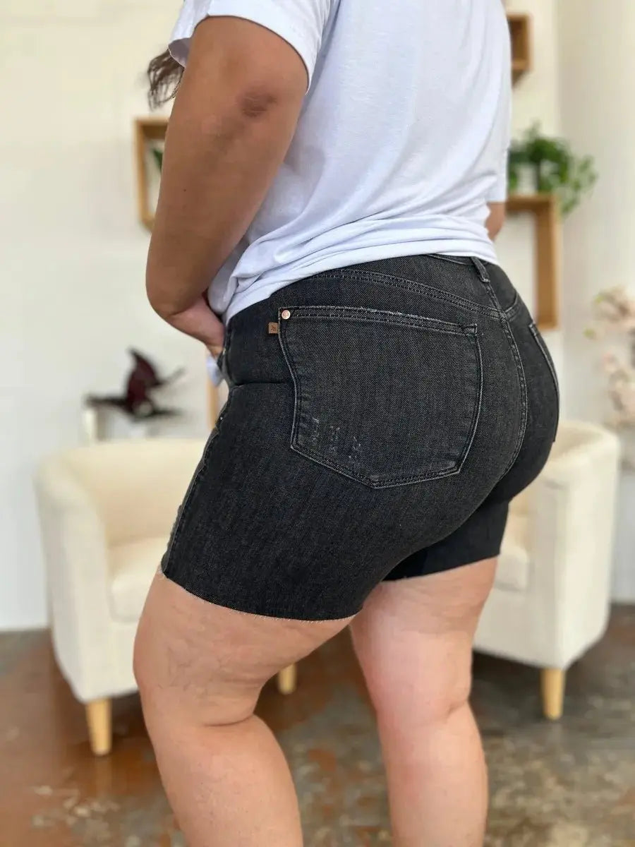 Women's Denim Shorts Denim Shorts - High Waist Comfort Fit - Women's Casual Summer