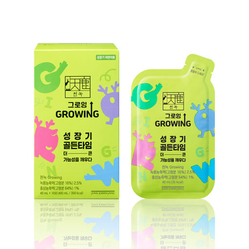 [Jung Kwan Jang] Korean Red Ginseng Extract Kid CheonNok GROWING 40ml*30ea