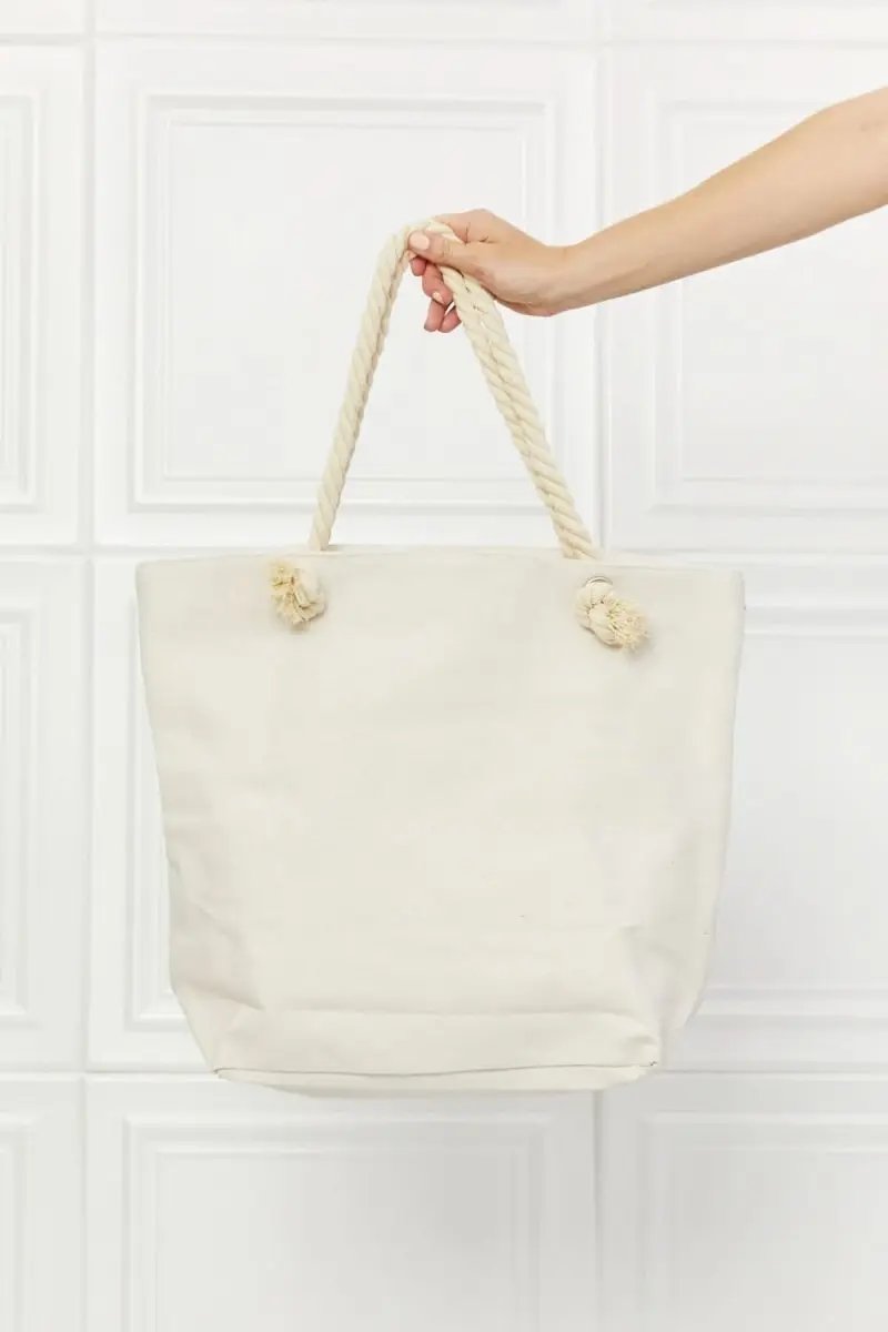 Accessories Lovesalve WS Justin Taylor Picnic Tote Women's Stylish Tassel Bag - Lightweight & Spacious