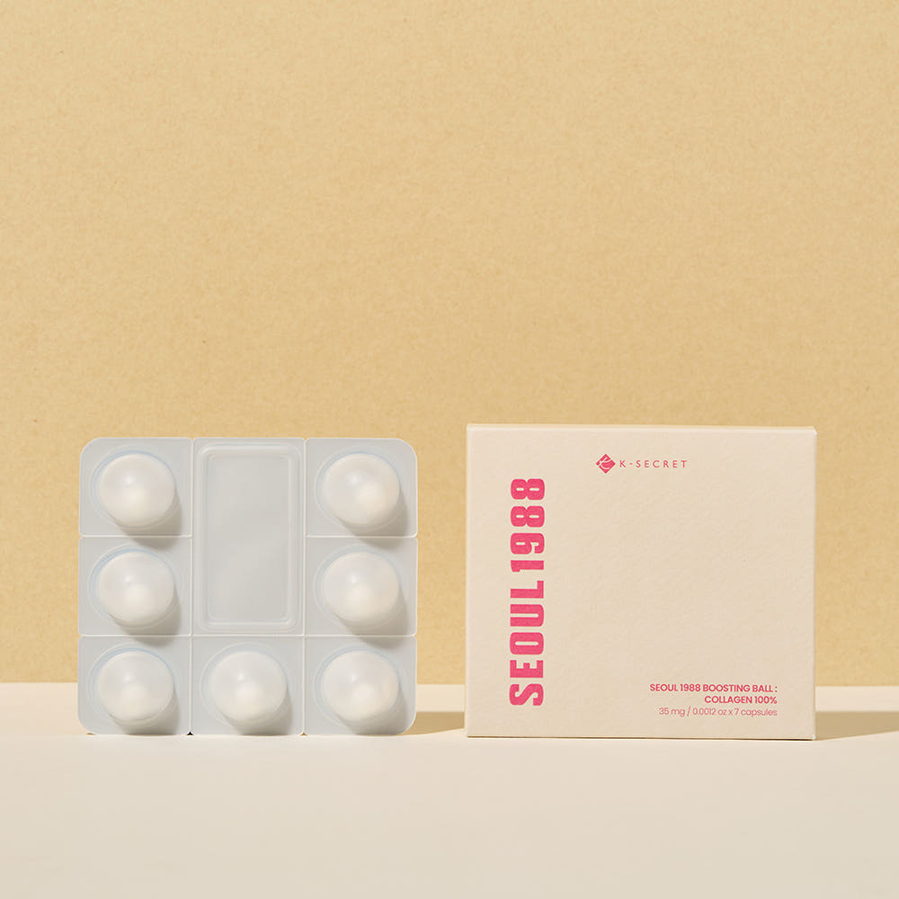 K-SECRET SEOUL 1988 BOOSTING BALL : COLLAGEN 100% 35mg X 7ea